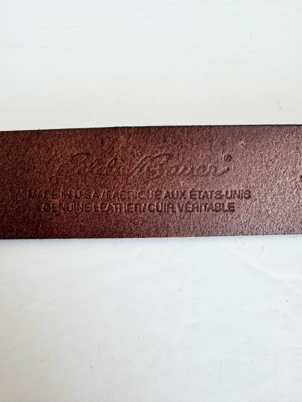 Genuine Brown Leather Eddie Bauer Women’s Belt w/ Oval Buckle- Large - Picture 8 of 13